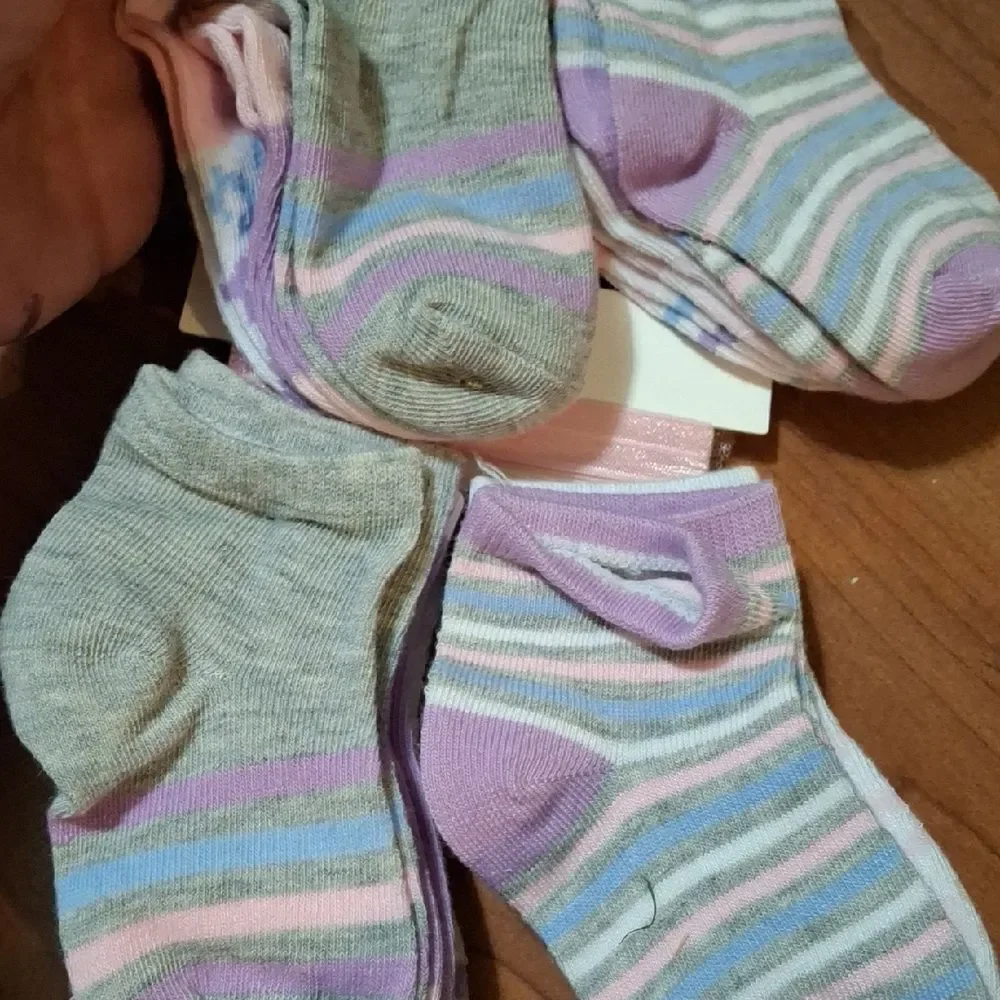 Love Pink and Purple Kids Socks Set 12 Pair (Soc005)
